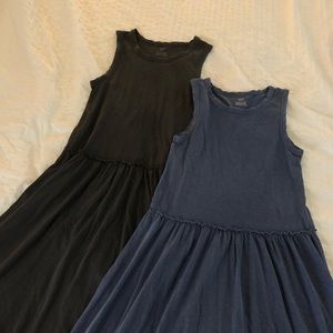 NWOT Aerie knit tiered blue maxi dress